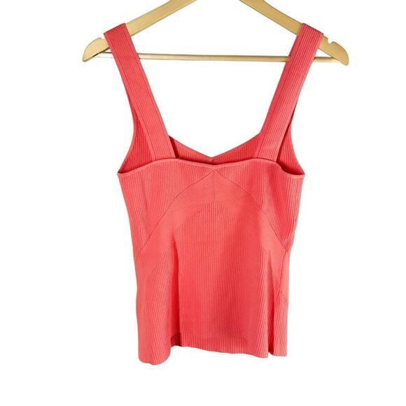 Rag & Bone Asher Ribbed Stretch Tank Size Large Coral Casual - Picture 2 of 9
